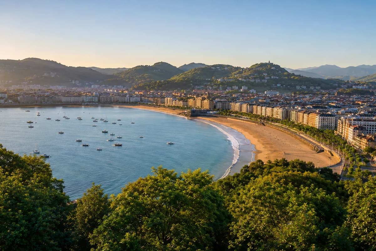 Vista de San Sebastián, Gipuzkoa